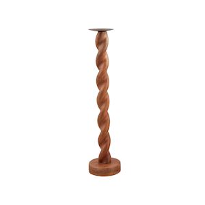 Twisted Wood Candle Sticks