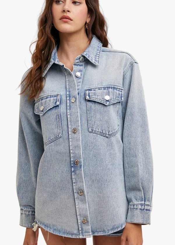 Shelly Denim Button Down Jacket