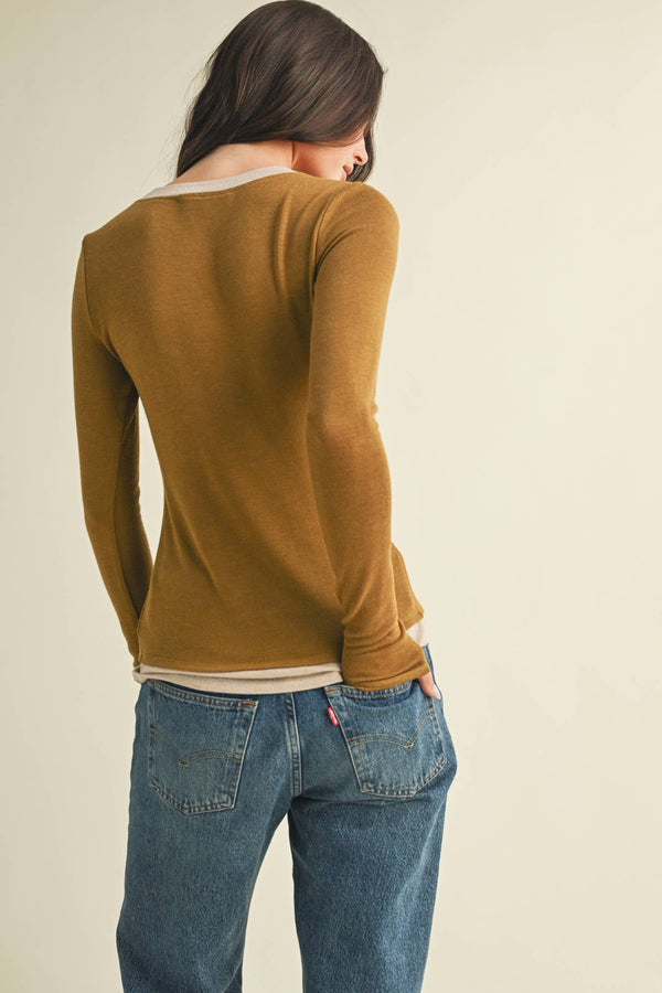 Vella Long Sleeve Henley