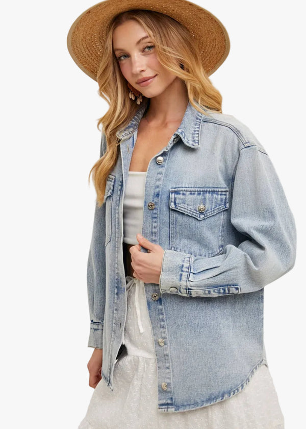 Shelly Denim Button Down Jacket