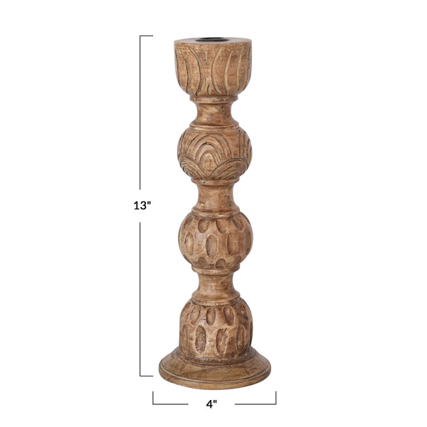 Kirstin Carved Candlestick