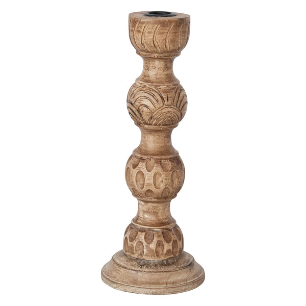 Kirstin Carved Candlestick