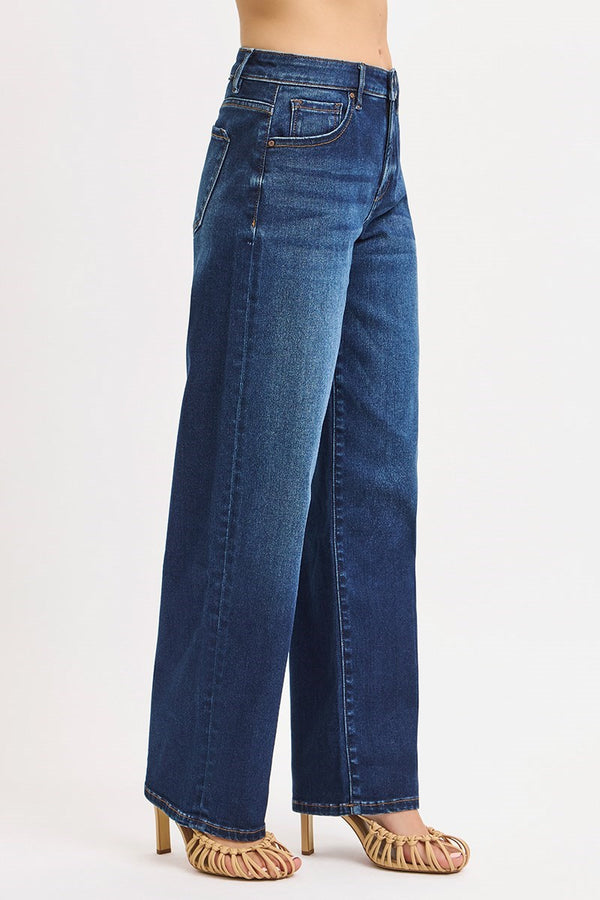 Athens Mid Rise Wide Baggy Jeans