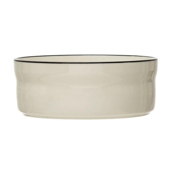 Black Rim Pet Bowl