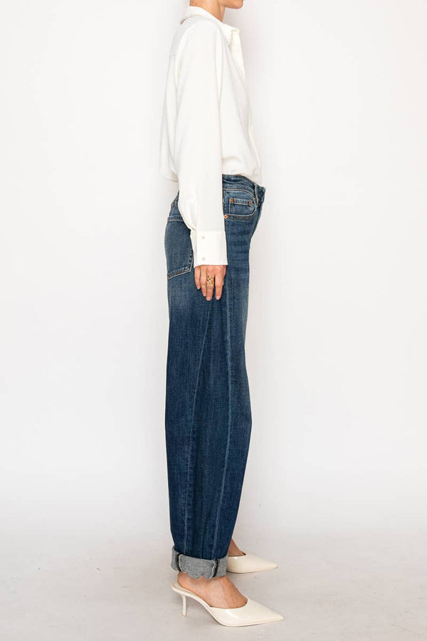 Georgia High Rise Barrel Jean