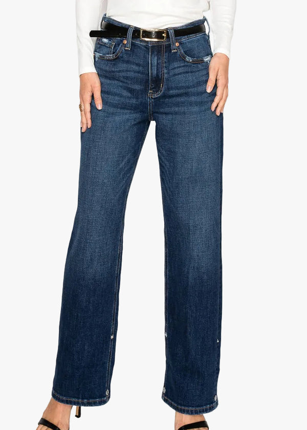 Elise High Rise Straight Jeans