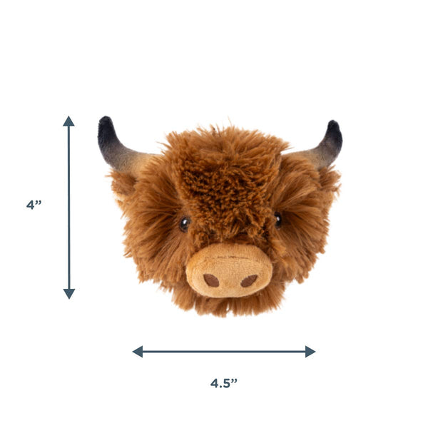 Highland Cow Bonus Ball Dog Toy