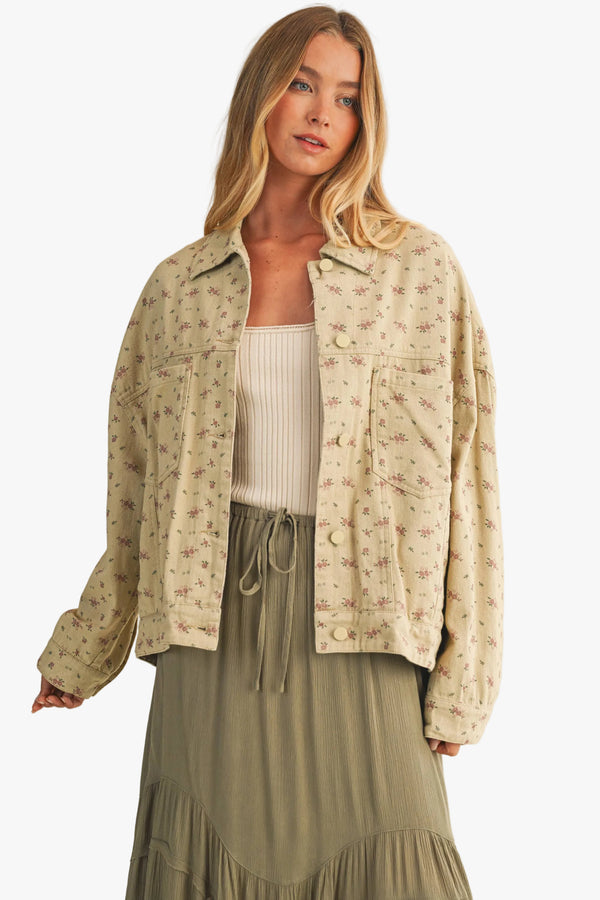 Chelsey Floral Denim Jacket