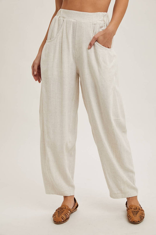 Carter Linen Barrel Pants