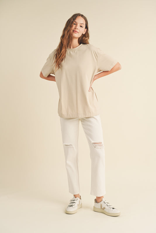 Rylee Split Oversized Tee