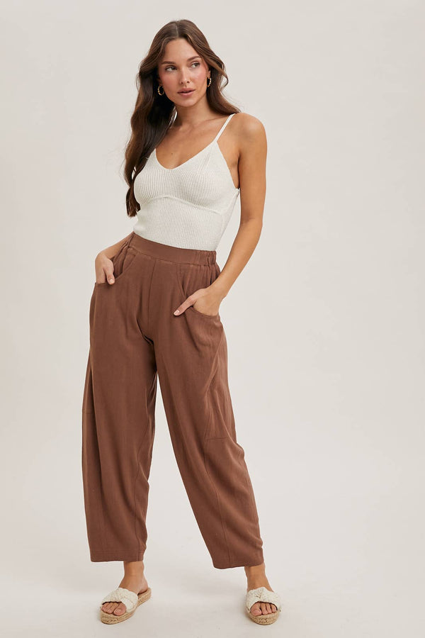 Carter Linen Barrel Pants