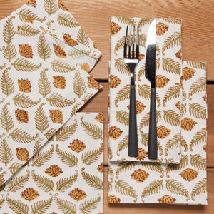 Frond Block Print Napkin Set