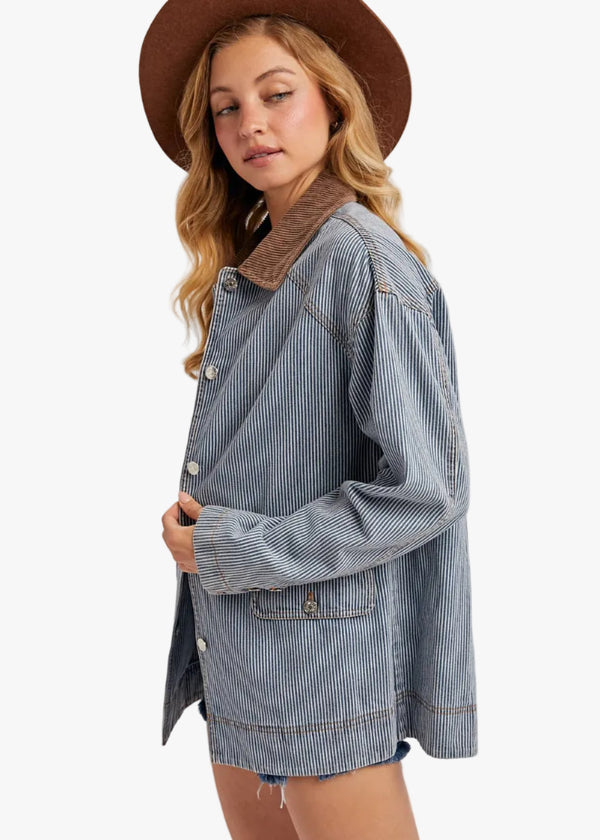 Emory Railroad Stripe Chore Coat