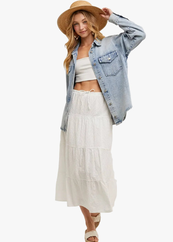 Shelly Denim Button Down Jacket