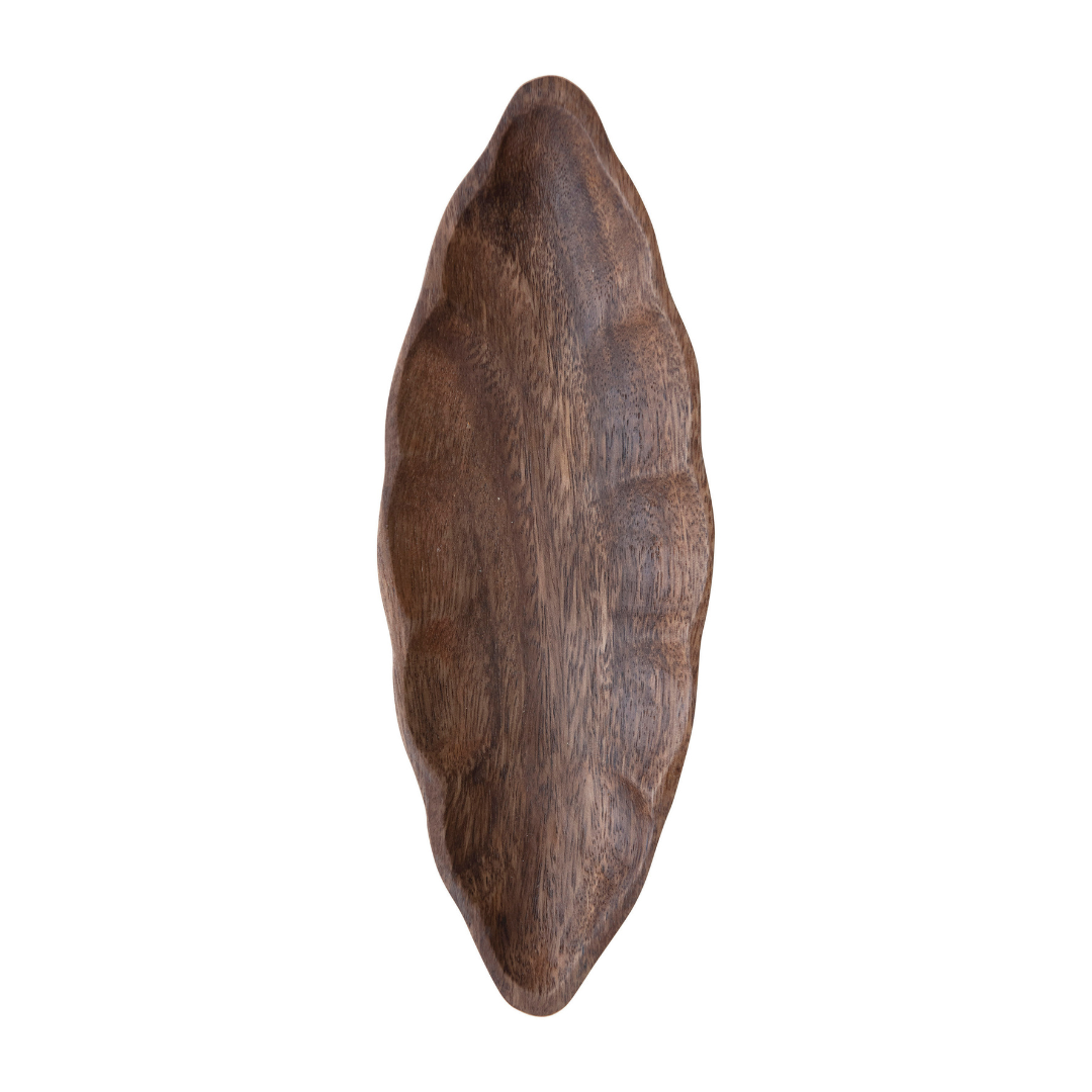 Acacia Wood Leaf Dish