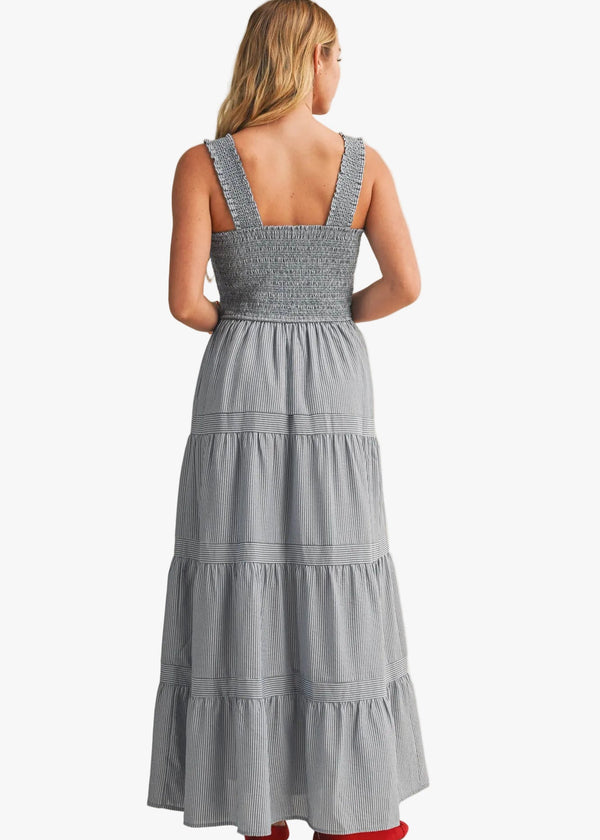 Easton Striped Tiered Dress