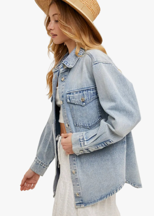 Shelly Denim Button Down Jacket