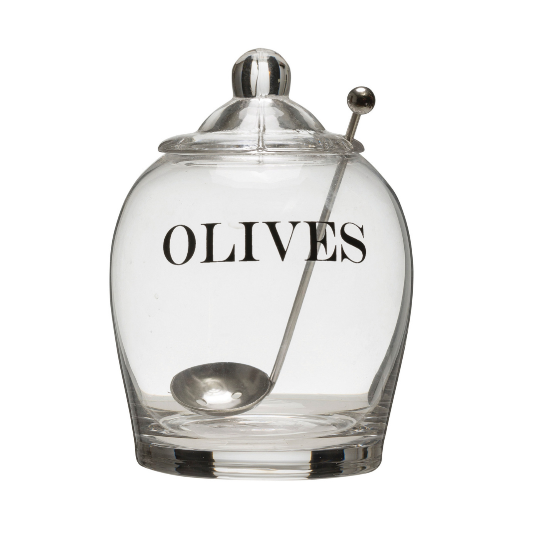 Olive Jar w/ Spoon