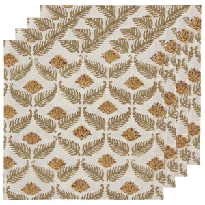 Frond Block Print Napkin Set