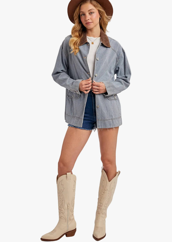 Emory Railroad Stripe Chore Coat