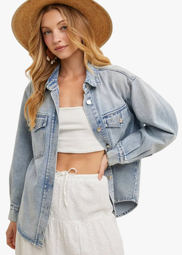 Shelly Denim Button Down Jacket