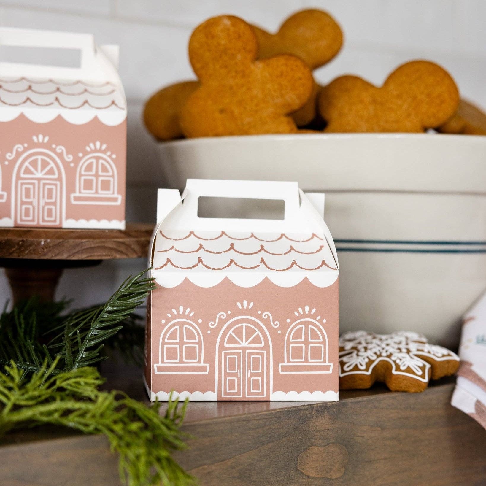 Gingerbread House Gable Treat Boxes