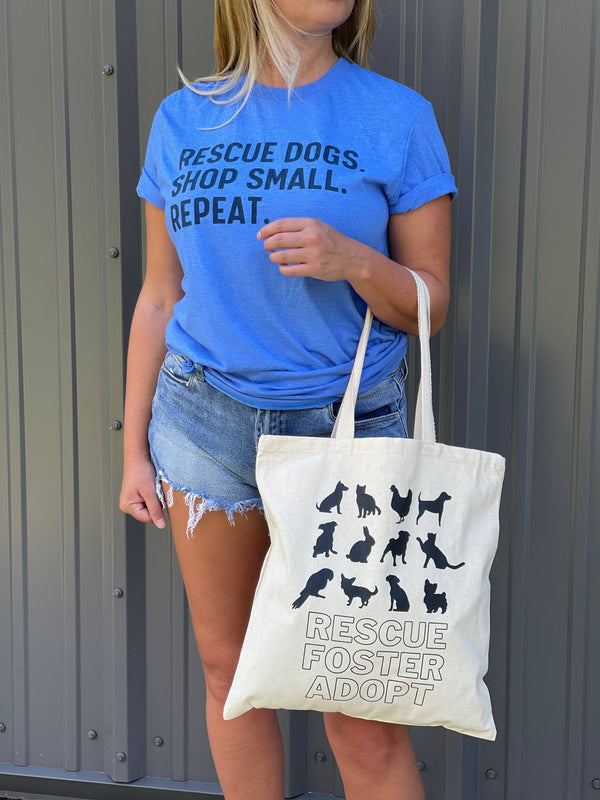 Rescue Foster Adopt Tote Bag