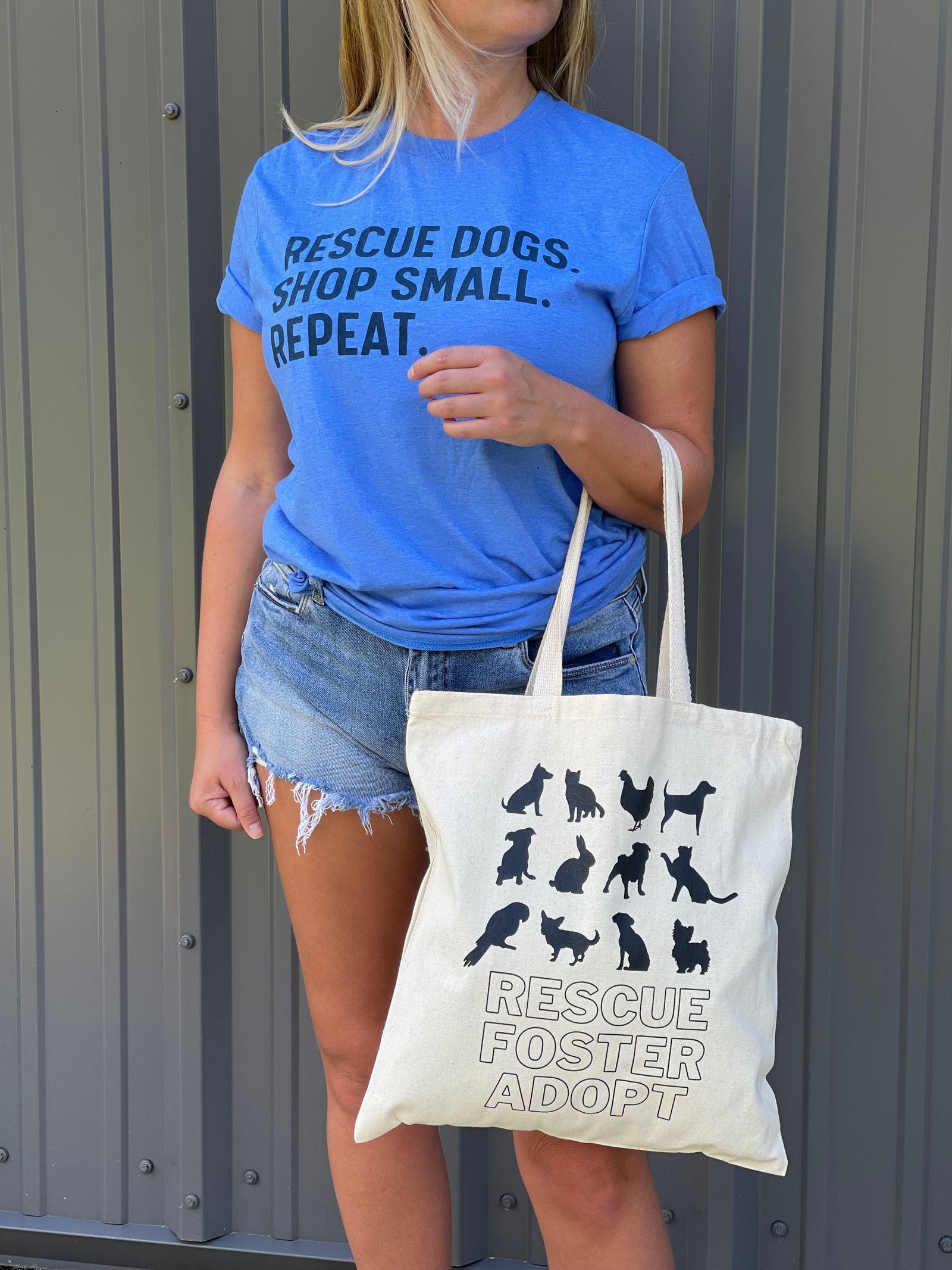 Rescue Foster Adopt Tote Bag