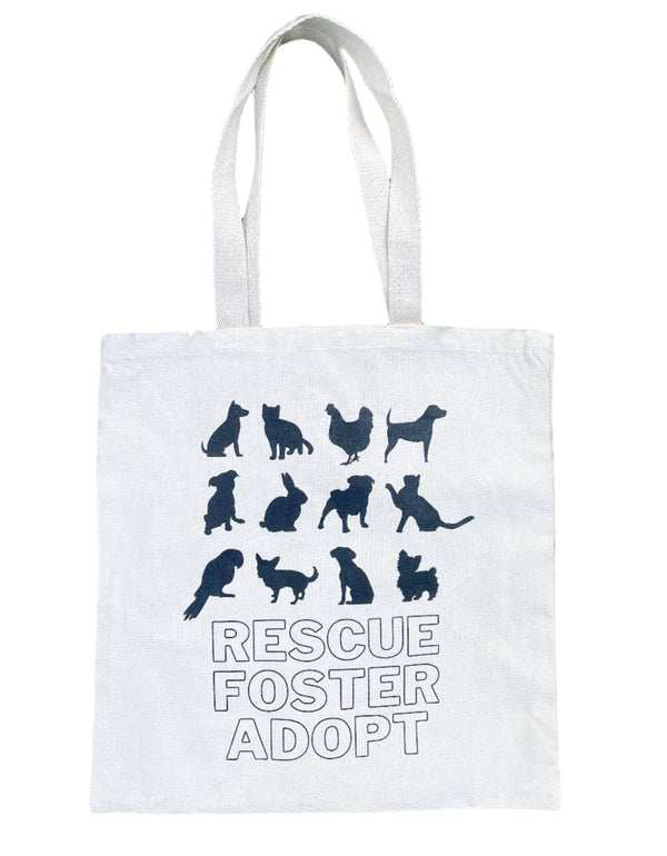 Rescue Foster Adopt Tote Bag