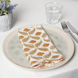 Frond Block Print Napkin Set