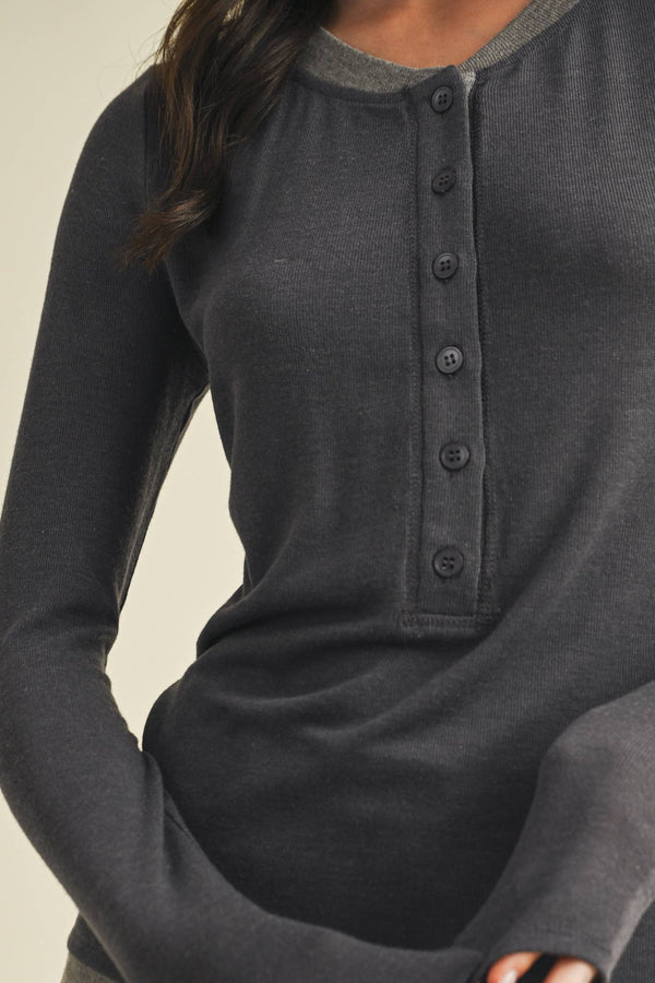 Vella Long Sleeve Henley