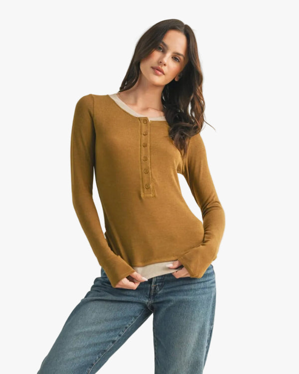 Vella Long Sleeve Henley