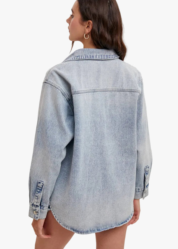 Shelly Denim Button Down Jacket