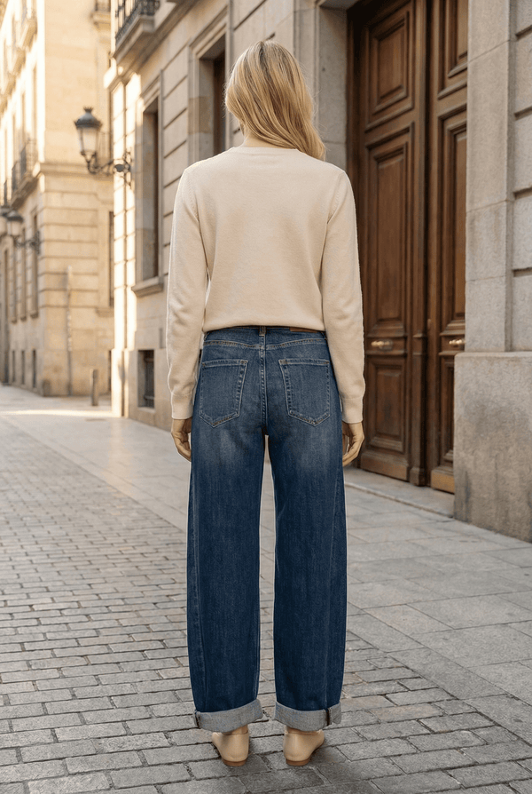 Georgia High Rise Barrel Jean