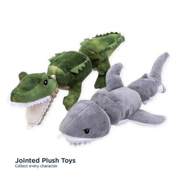 Gator Jointed Shake Dog Toy