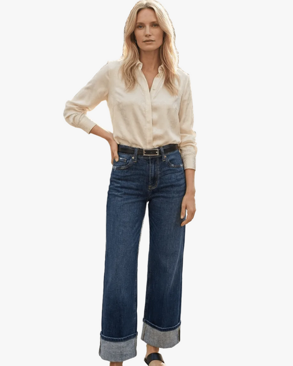 Elise High Rise Straight Jeans