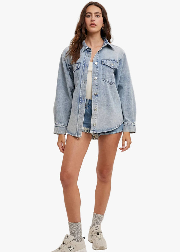 Shelly Denim Button Down Jacket