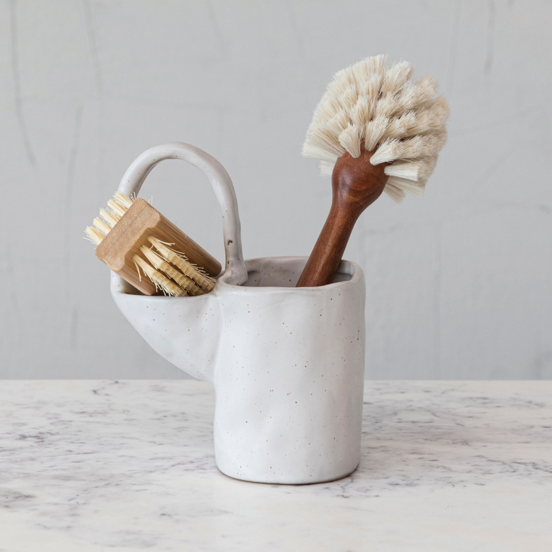 Stoneware Sponge & Brush Holder