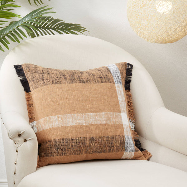 Maxi Plaid Throw Pillow