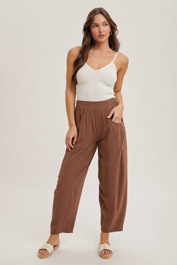 Carter Linen Barrel Pants
