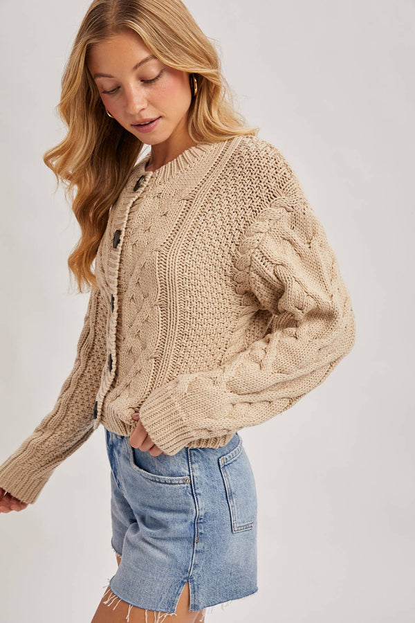 Siobahn Cable Knit Cardigan