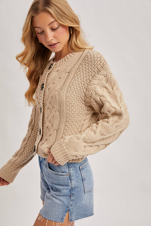 Siobahn Cable Knit Cardigan