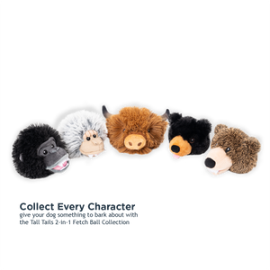 Highland Cow 2-in-1 Fetch Ball Dog Toy