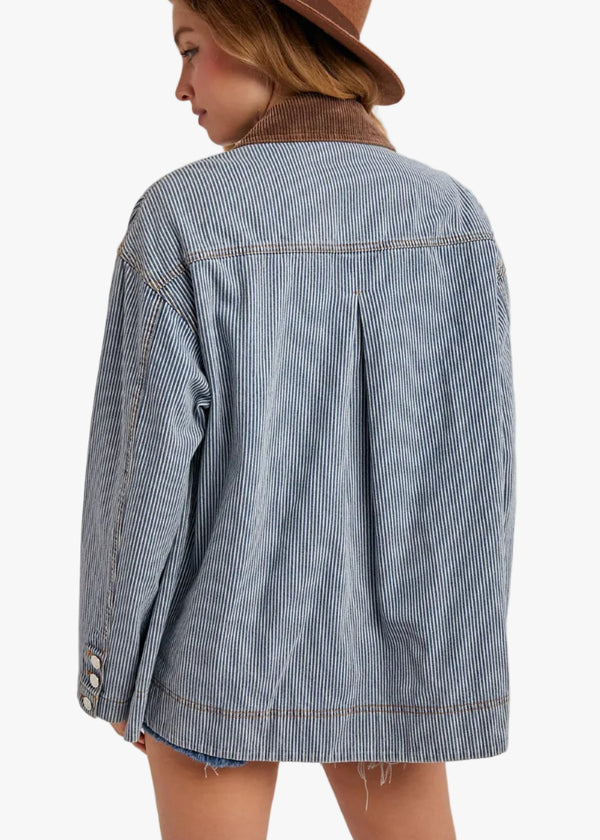 Emory Railroad Stripe Chore Coat