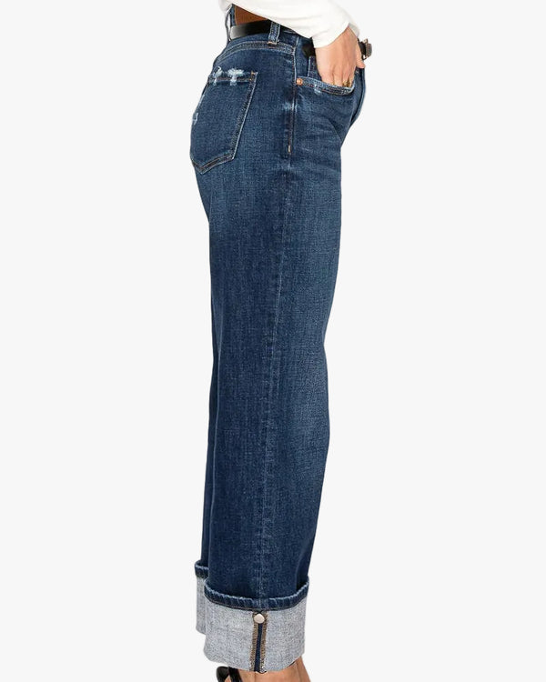 Elise High Rise Straight Jeans