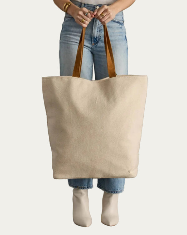 Cream & Olive Western Tote