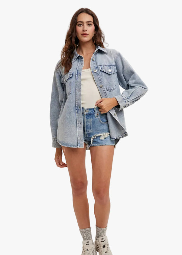 Shelly Denim Button Down Jacket
