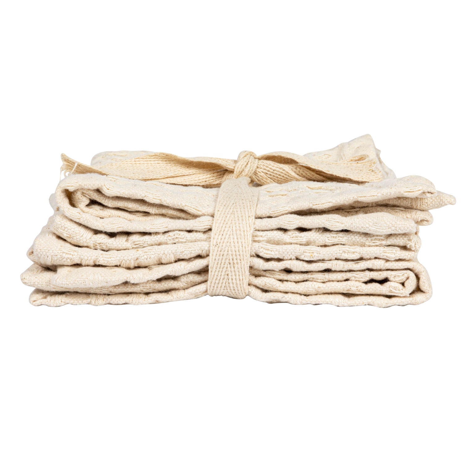 Cream Waffle Dish Towel Set