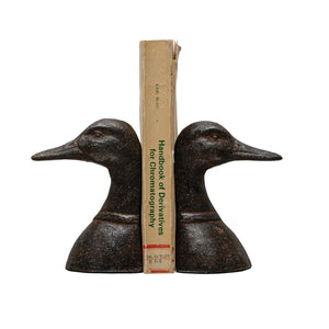 Cast Iron Duck Book Ends | 2 in set