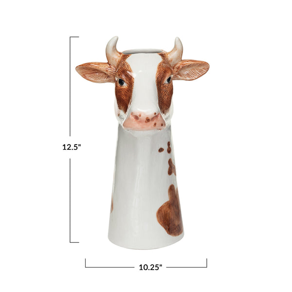 Mavis Hand Painted Cow Vase